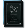 Black Piano Finish Plaque w/ Acrylic Plate (9"x12")